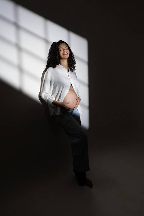 Ensaio gestante em estúdio - Ipatinga - Damille Barros Fotografia'