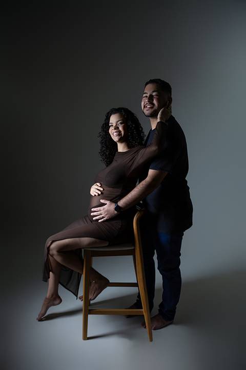 Ensaio gestante em estúdio - Ipatinga - Damille Barros Fotografia'