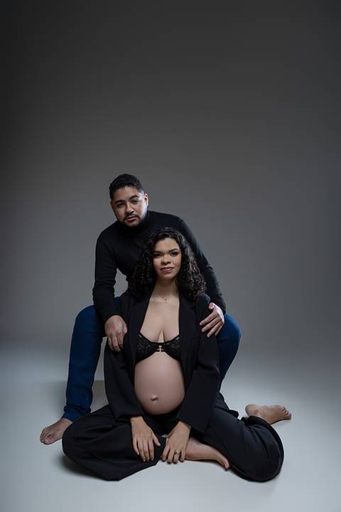 Ensaio gestante em estúdio - Ipatinga - Damille Barros Fotografia'