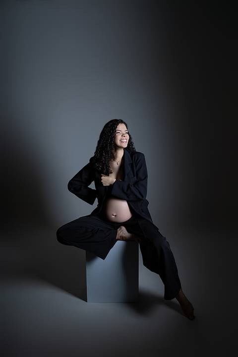 Ensaio gestante em estúdio - Ipatinga - Damille Barros Fotografia'