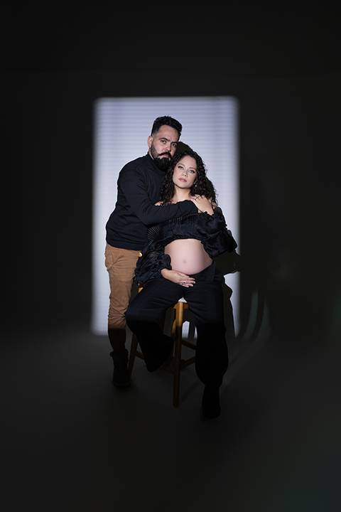 Ensaio gestante estúdio - Ipatinga - Damille Barros Fotografia'