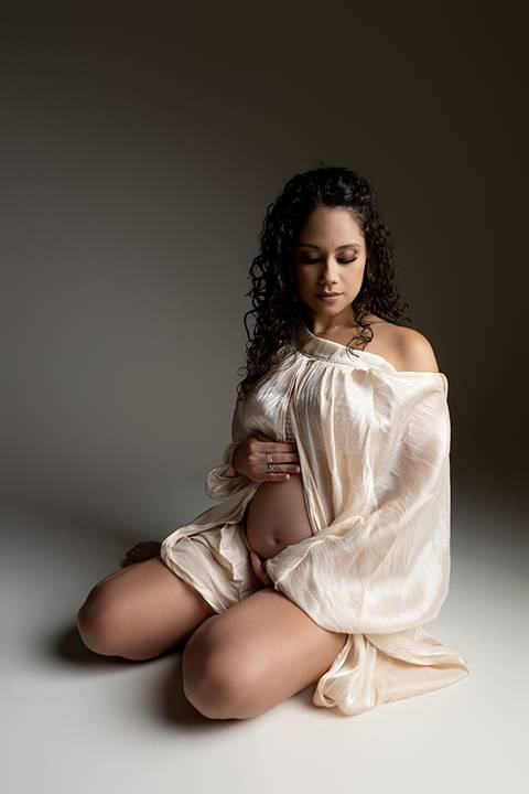 Ensaio gestante estúdio - Ipatinga - Damille Barros Fotografia'