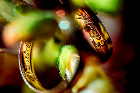 fotografia de casamento no armazém 465 Alphaville, fotografia de casamento em alphaville. foto das alianças dos noivos'