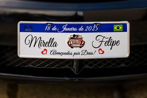 placa do carro, Casamento Mirela e Felipe, A3 Photo, fotógrafo de casamento, Alphaville, Igreja Nossa Senhora de Lourdes, Espaço Savana, fotos de casamento, fotografia profissional, amor em imagens, casamento inesquecível, celebração, momentos especiais'