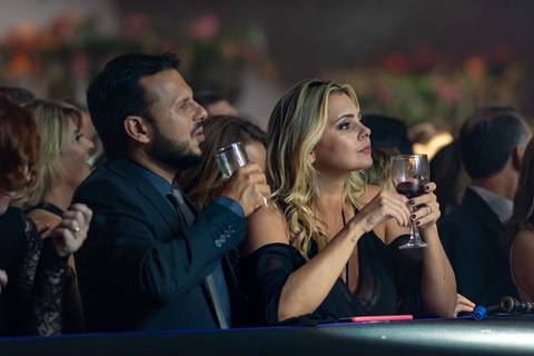 Fotografia de evento corporativo do aniversário do Alphaville Tênis Clube ATC 42 anos banda Titãs Branco Mello, Sérgio Britto e Tony Belloto'