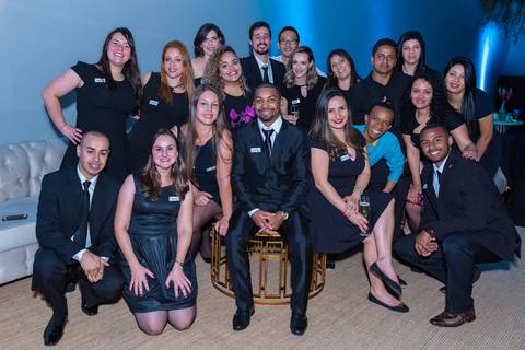 Fotografia de evento corporativo do aniversário do Alphaville Tênis Clube ATC 42 anos banda Titãs Branco Mello, Sérgio Britto e Tony Belloto'