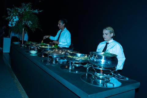 Fotografia de evento corporativo do aniversário do alphaville tenis clube Foto de evento corporativo buffet Alphaville Tênis Clube 43 anos'