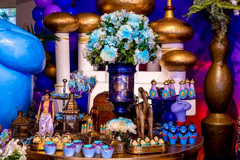 foto aniversario infantil no buffet Espaço Villa 18 em Alphaville. Decoração Aladim. buffet infantil alphaville. foto aniversário infantil em alphaville.'