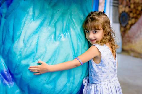 Espaço Lá Vem o Sol, foto do aniversário infantil no buffet Espaço Lá Vem o Sol Alphaville com os personagens de Monstros SA Boo Mike Sullivan, foto aniversário infantil alphaville, espaço Lá Vem o Sol Alphaville'