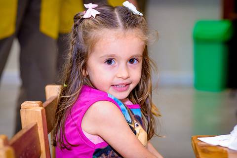 Espaço Lá Vem o Sol, foto do aniversário infantil no buffet Espaço Lá Vem o Sol Alphaville com os personagens de Monstros SA Boo Mike Sullivan, foto aniversário infantil alphaville, espaço Lá Vem o Sol Alphaville'