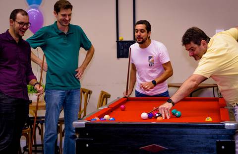 Espaço Lá Vem o Sol, foto do aniversário infantil no buffet Espaço Lá Vem o Sol Alphaville com os personagens de Monstros SA Boo Mike Sullivan, foto aniversário infantil alphaville, espaço Lá Vem o Sol Alphaville'