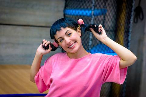 Espaço Lá Vem o Sol, foto do aniversário infantil no buffet Espaço Lá Vem o Sol Alphaville com os personagens de Monstros SA Boo Mike Sullivan, foto aniversário infantil alphaville, espaço Lá Vem o Sol Alphaville'