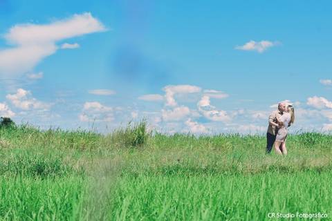 Ensaio fotográfico no campo'