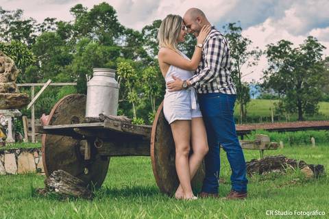Ensaio fotográfico no campo'