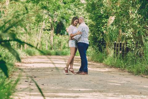 Ensaio fotográfico no campo'