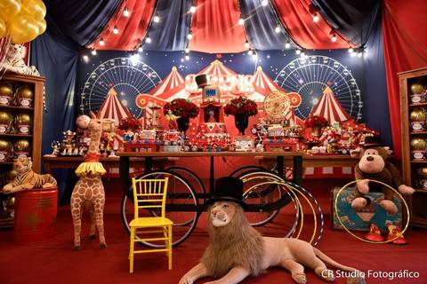 festa infantil tema circo'