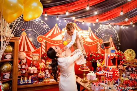 festa infantil tema circo'