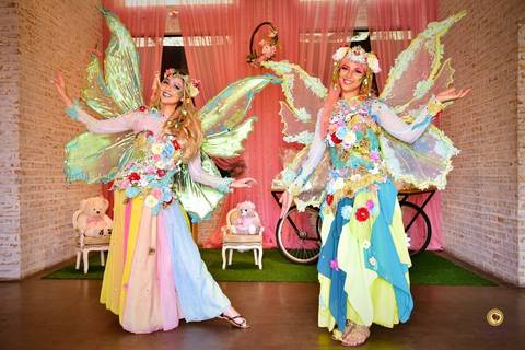 Lindas fadas no aniversário na Mariana '