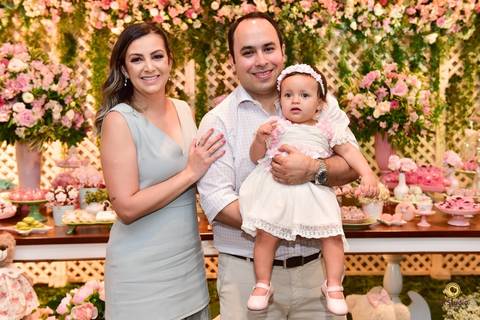 Alegria dos pais da Mariana'