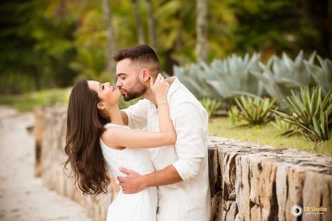 Ensaio de pré wedding no litoral'