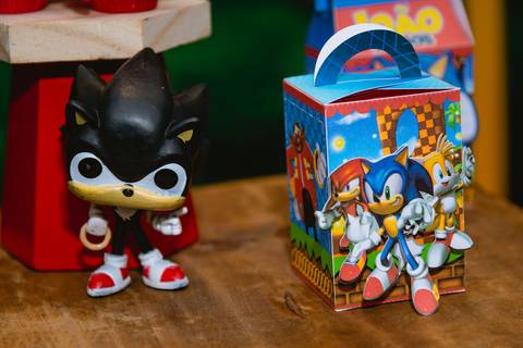 Decoração festa infantil sonic'