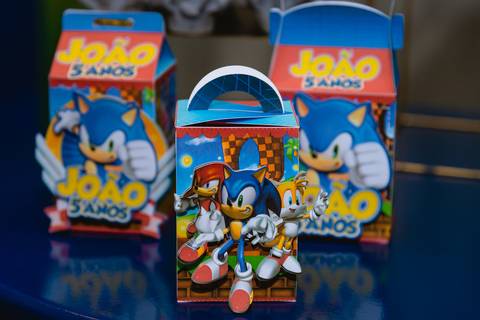 Decoração festa infantil sonic'
