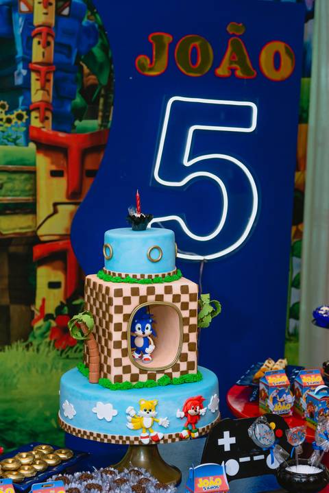 Decoração festa infantil sonic'