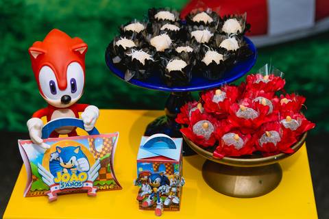 Decoração festa infantil sonic'