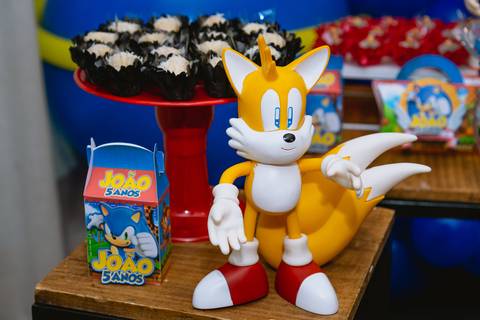 Decoração festa infantil sonic'