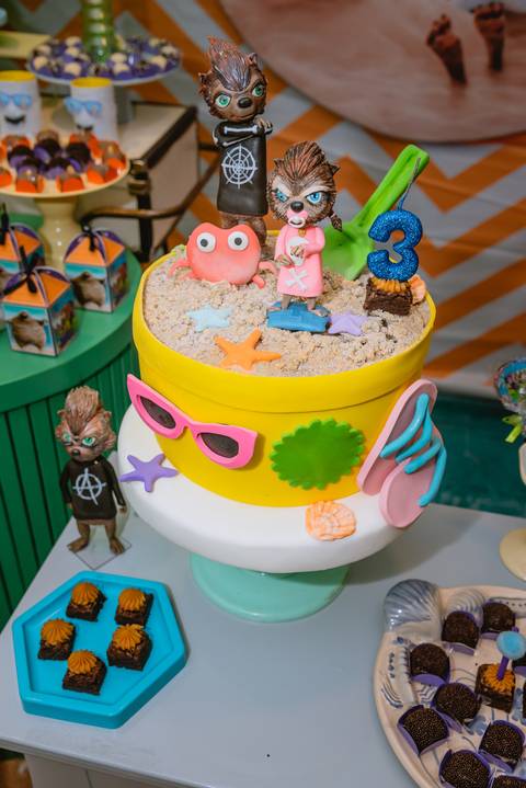 Decoração festa infantil Drácula e halloween'