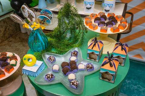 Decoração festa infantil Drácula e halloween'