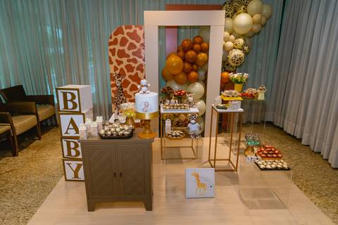 chá de fraldas decoração'