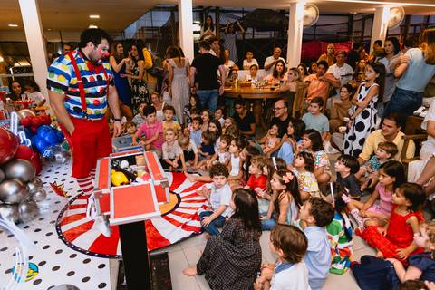 fotos de festa infantil - cerrado kids - show do Chouchou Palhaço + Mágico'