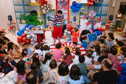 fotos de festa infantil - cerrado kids - show do Chouchou Palhaço + Mágico'