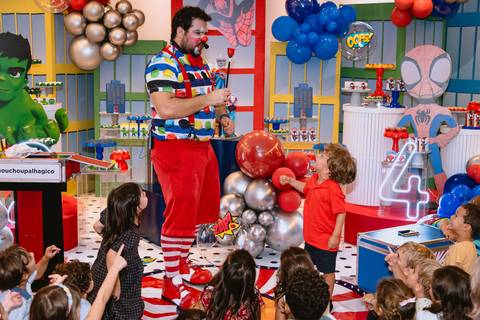 fotos de festa infantil - cerrado kids - show do Chouchou Palhaço + Mágico'