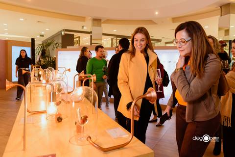 interatividade sensorial exposição de vinhos wineyard'