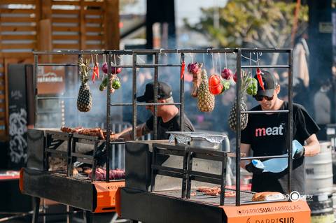 legumes assados em evento de churrasco'