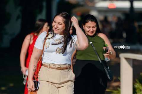 foto espontânea no deck'