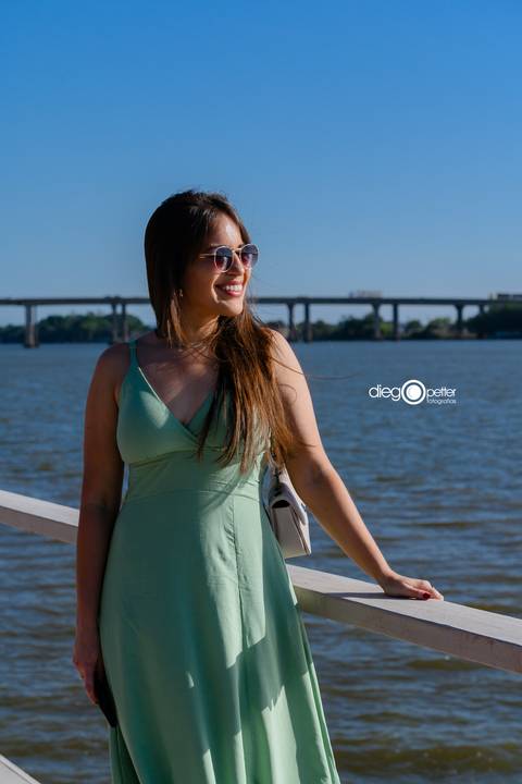 foto espontânea no rio'