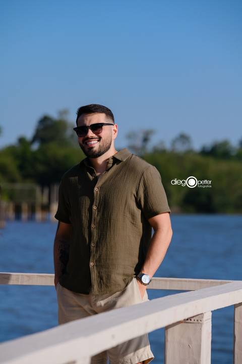 foto espontânea no rio guaíba'