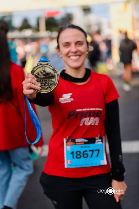 chegada 41ª maratona porto alegre com medalha 18677'