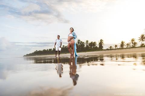 gestante Praia do francês '