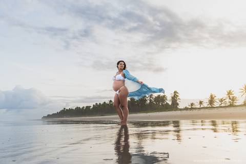 gestante Praia do francês '