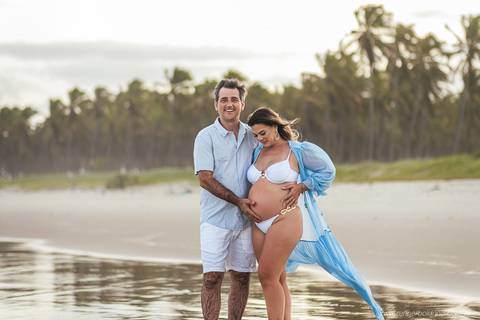 gestante Praia do francês '