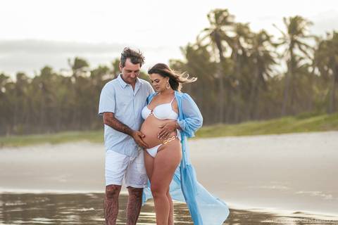 gestante Praia do francês '