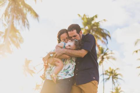 foto de familia praia'