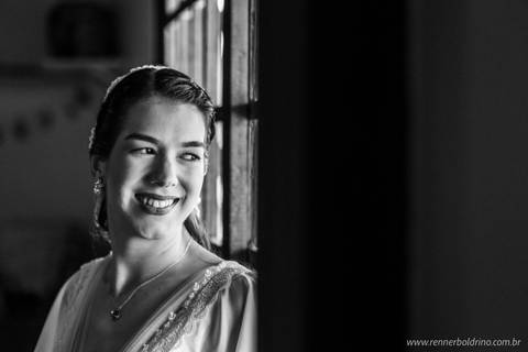 retrato da noiva na janela'