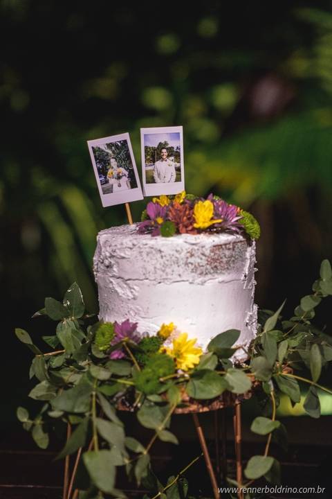 detalhe do bolo de casamento'