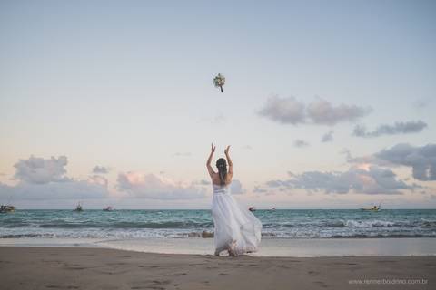 ensaio noiva praia'