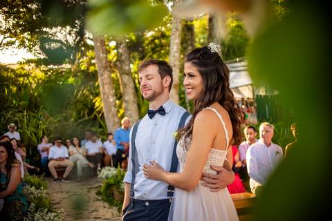 cerimônia de casamento na praia'